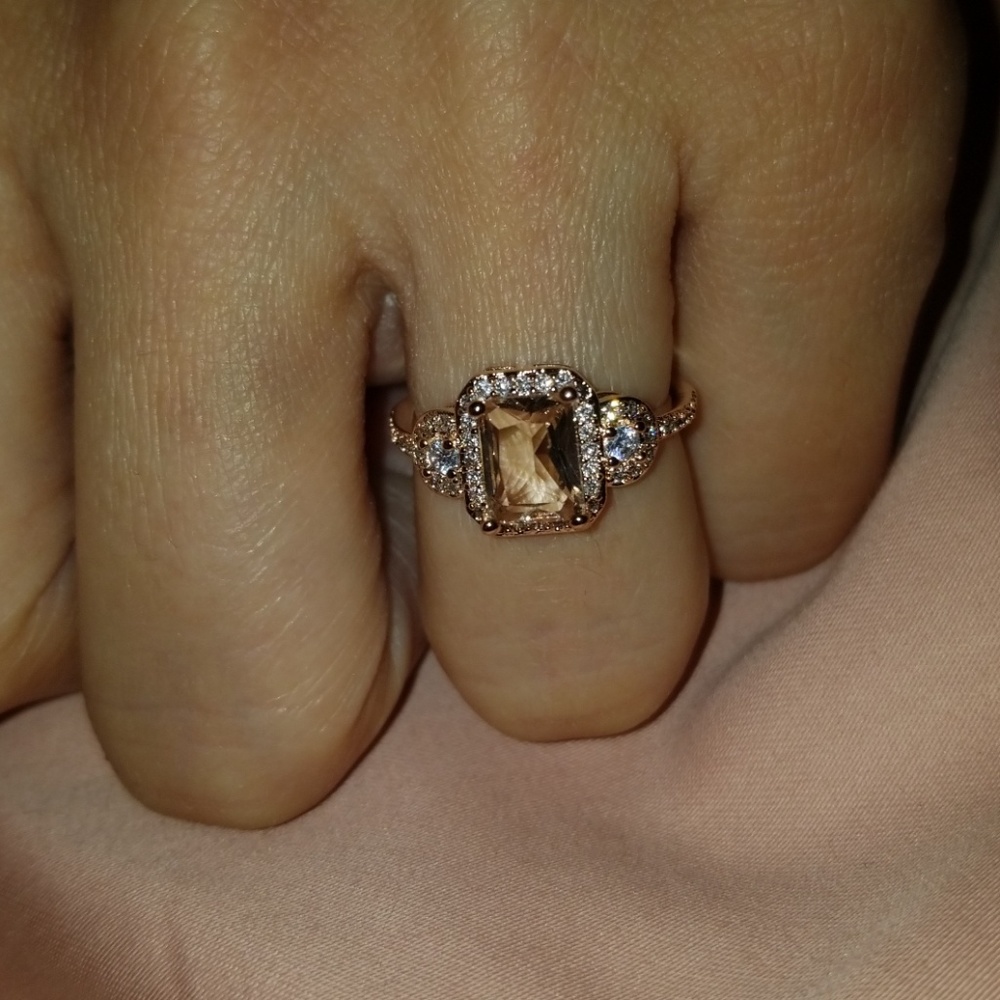 💍BEST SELLER Vintage Design Morganite Ring💎 - Picture 2 of 7